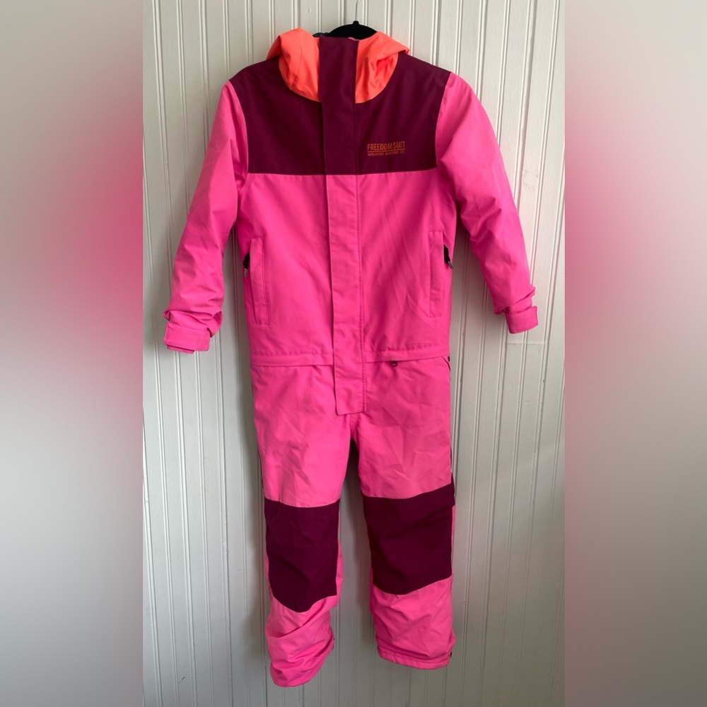 Youth Hot Pink Airblaster Freedom Suit for Ski/Snow Size M